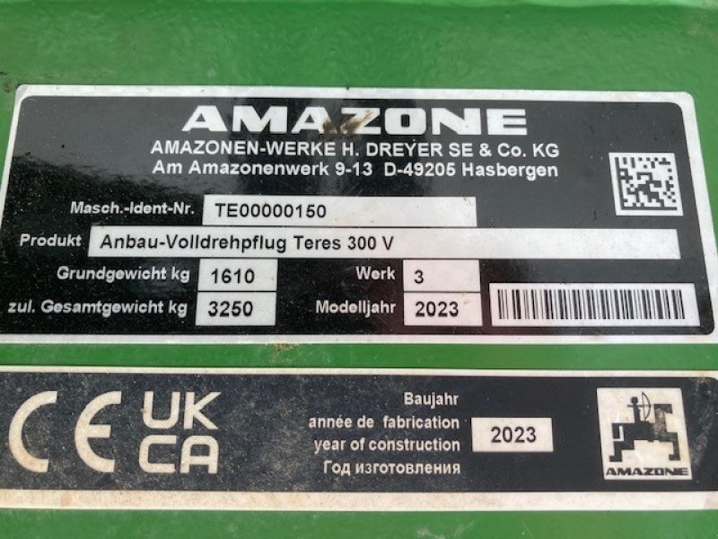 Pflug του τύπου Amazone Teres 300 V 5+0 100, Gebrauchtmaschine σε Homberg (Φωτογραφία 6)