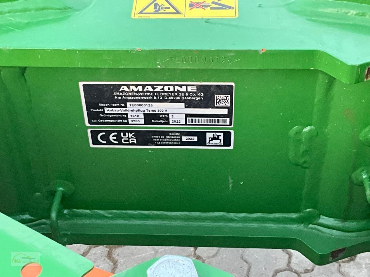 Pflug del tipo Amazone Teres 300 V 5, Neumaschine In Pfreimd (Immagine 7)