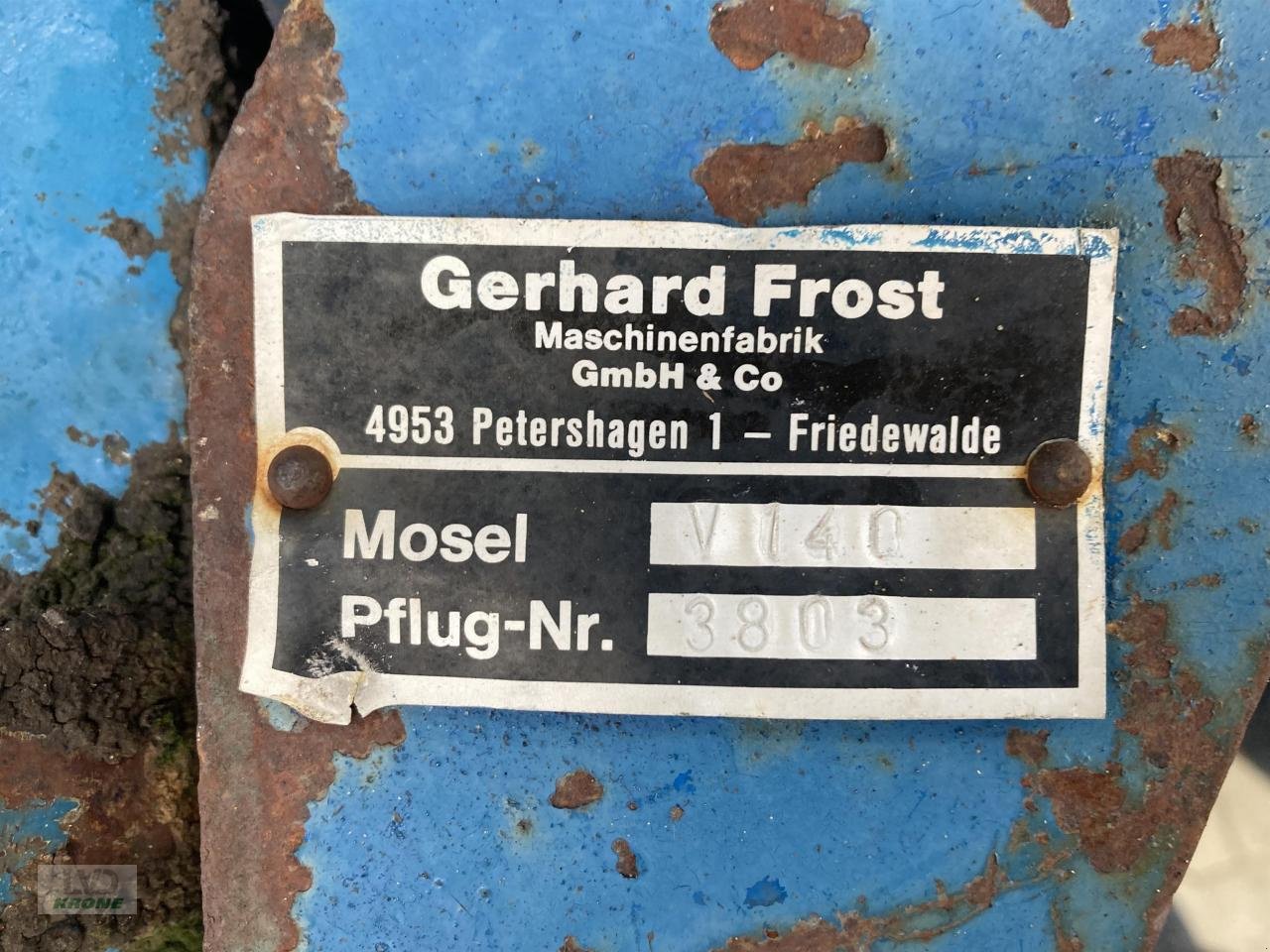 Pflug a típus Frost Mosel V140, Gebrauchtmaschine ekkor: Spelle (Kép 10)