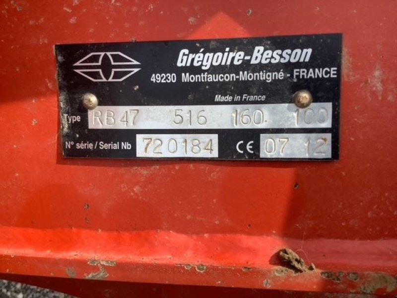 Pflug Türe ait Gregoire-Besson RB47, Gebrauchtmaschine içinde les hayons (resim 5)
