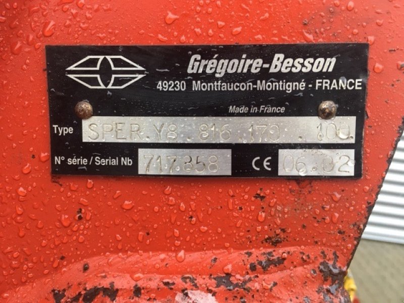 Pflug от тип Gregoire-Besson Sper.Y8, Gebrauchtmaschine в Horsens (Снимка 6)