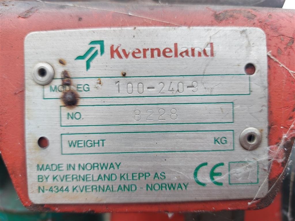 Pflug typu Kverneland EG 100-240-9  4 furet M/Fiber / Plast, Gebrauchtmaschine v Nykøbing M (Obrázok 3)