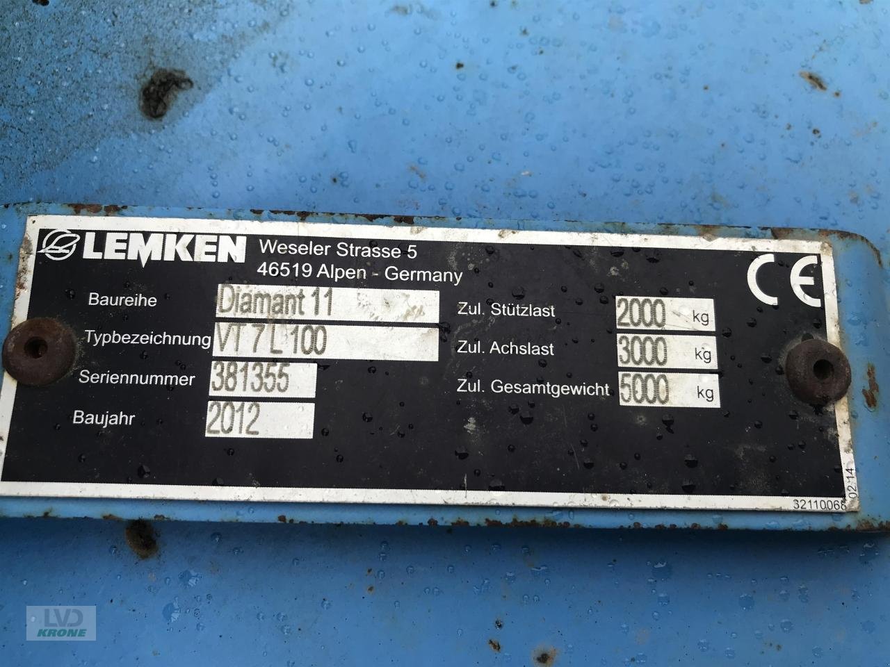 Pflug του τύπου Lemken DIAMANT 11 VT7L100, Gebrauchtmaschine σε Alt-Mölln (Φωτογραφία 8)