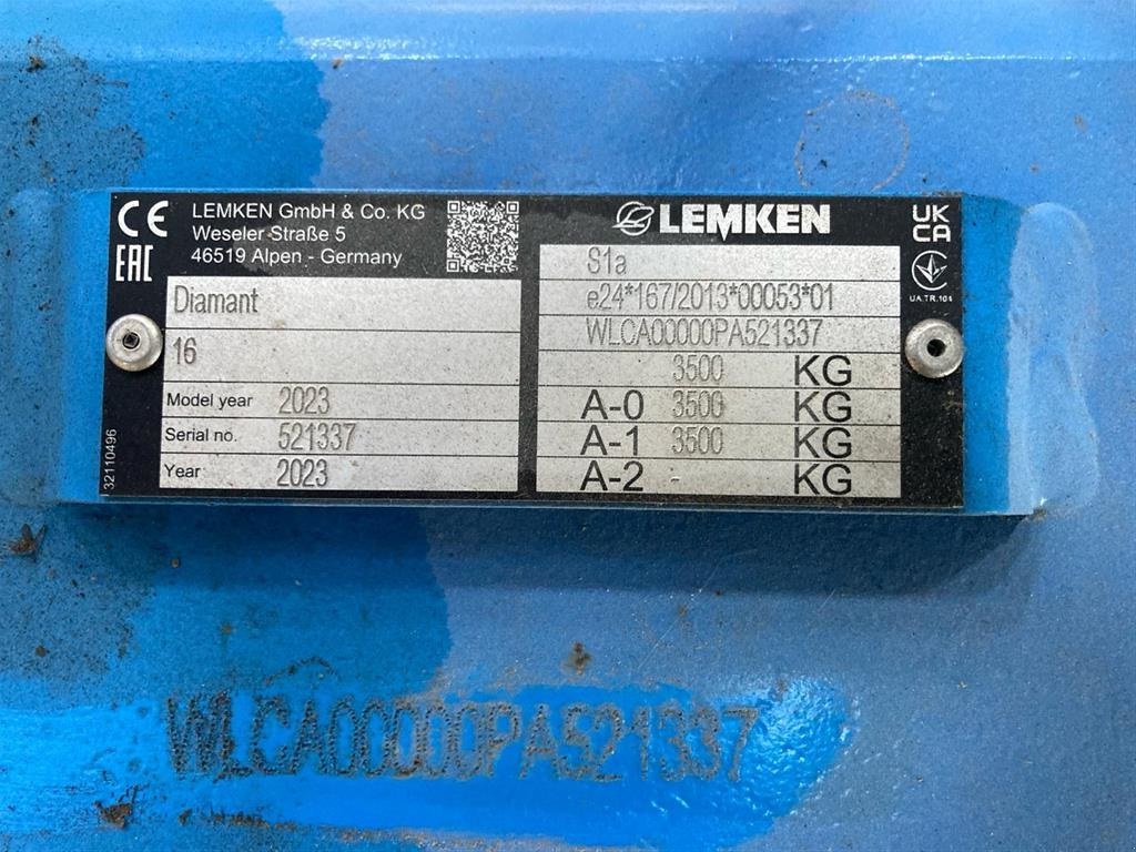 Pflug του τύπου Lemken Diamant 16 V U 8 Furet, Onland,  ..HELT NY.., Gebrauchtmaschine σε Hammel (Φωτογραφία 4)