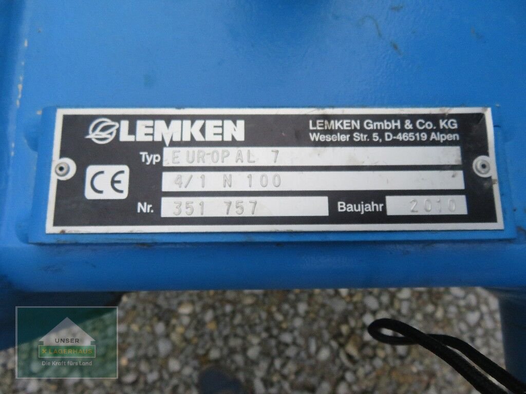 Pflug типа Lemken EuroPal 7 4/1 N100, Gebrauchtmaschine в Hofkirchen (Фотография 11)