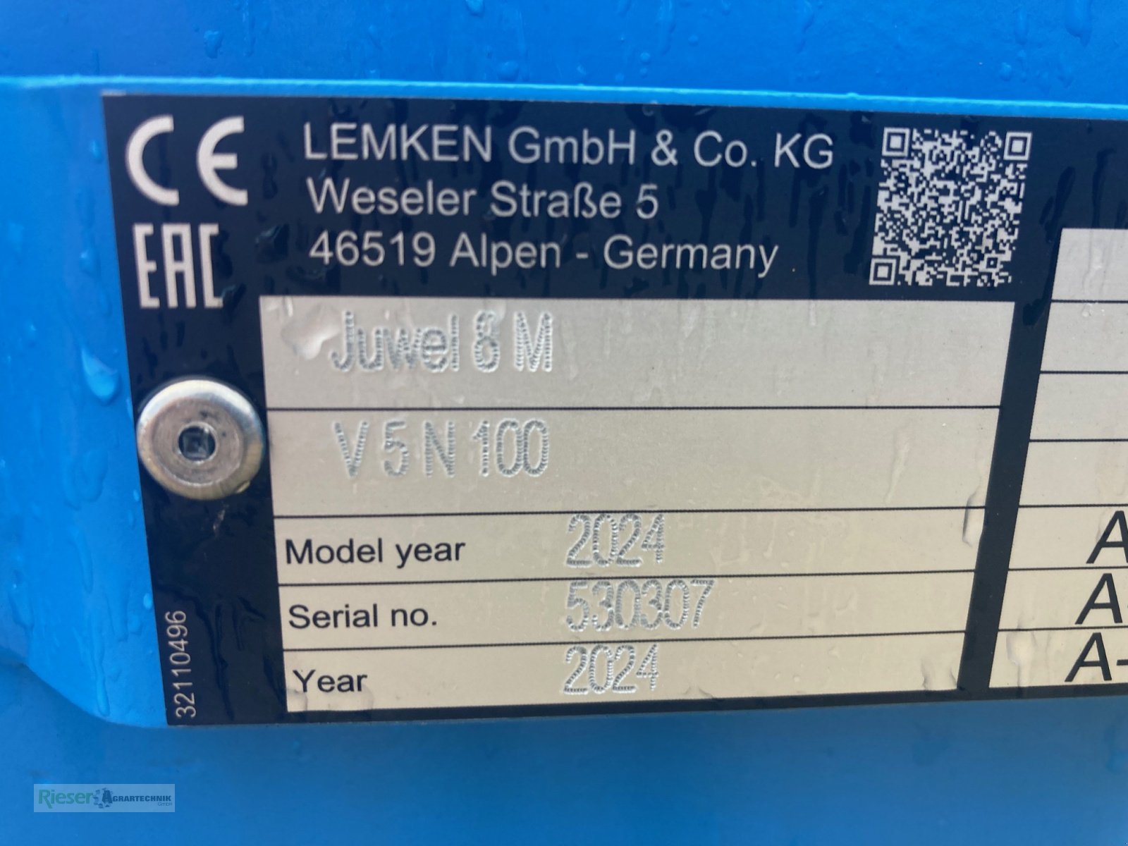 Pflug tipa Lemken Juwel 8 Vario, UNI-Rad hydraulisch höhenverstellbar, Neumaschine u Nördlingen (Slika 4)