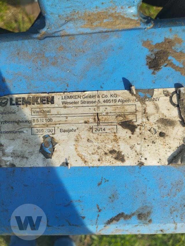 Pflug typu Lemken VariOpal 8 5 N, Gebrauchtmaschine v Börm (Obrázok 4)