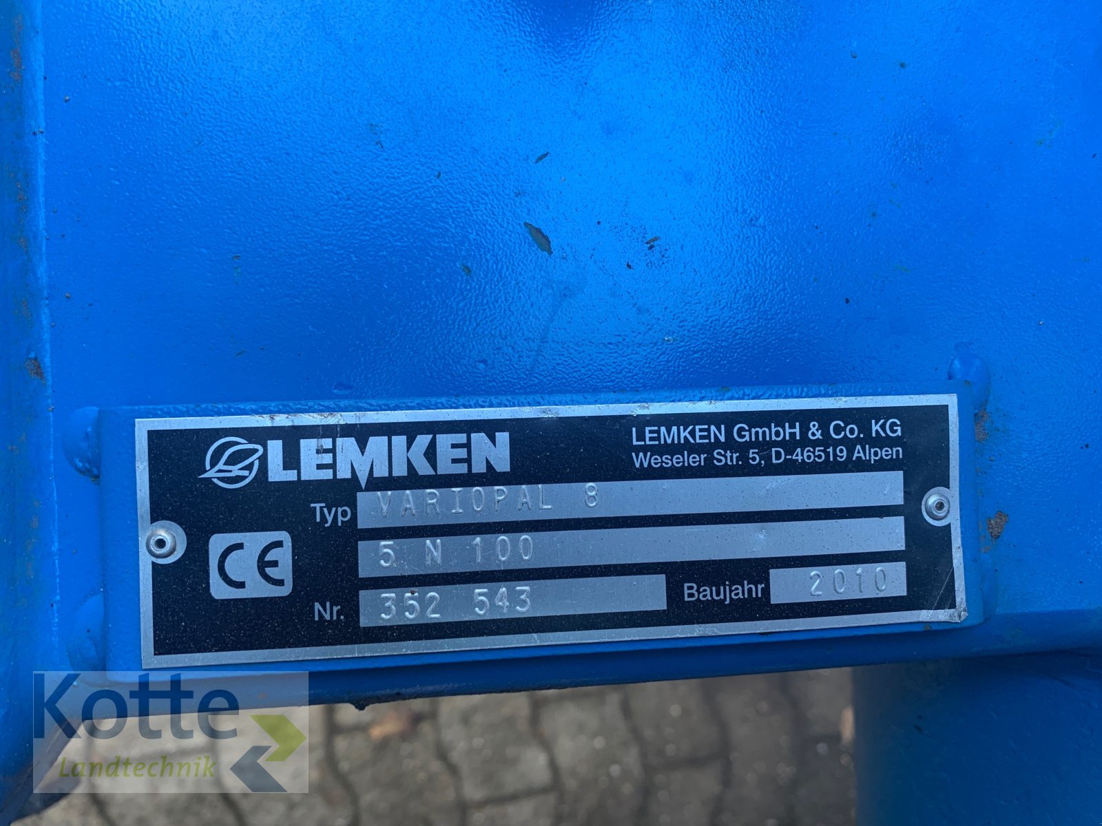 Pflug от тип Lemken VariOpal 8, Gebrauchtmaschine в Rieste (Снимка 5)