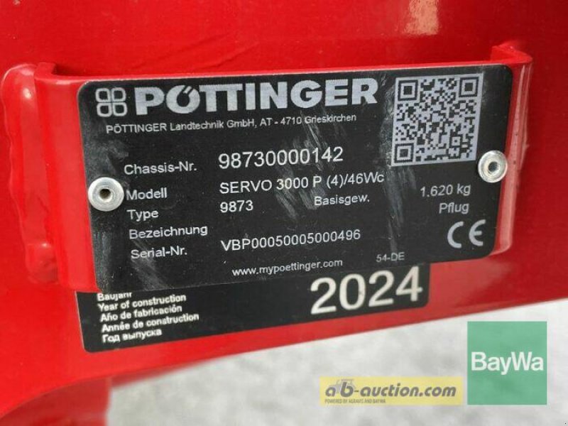 Pflug typu Pöttinger SERVO 3000 PLUS 4-SCHARIG, Gebrauchtmaschine w Bamberg (Zdjęcie 13)