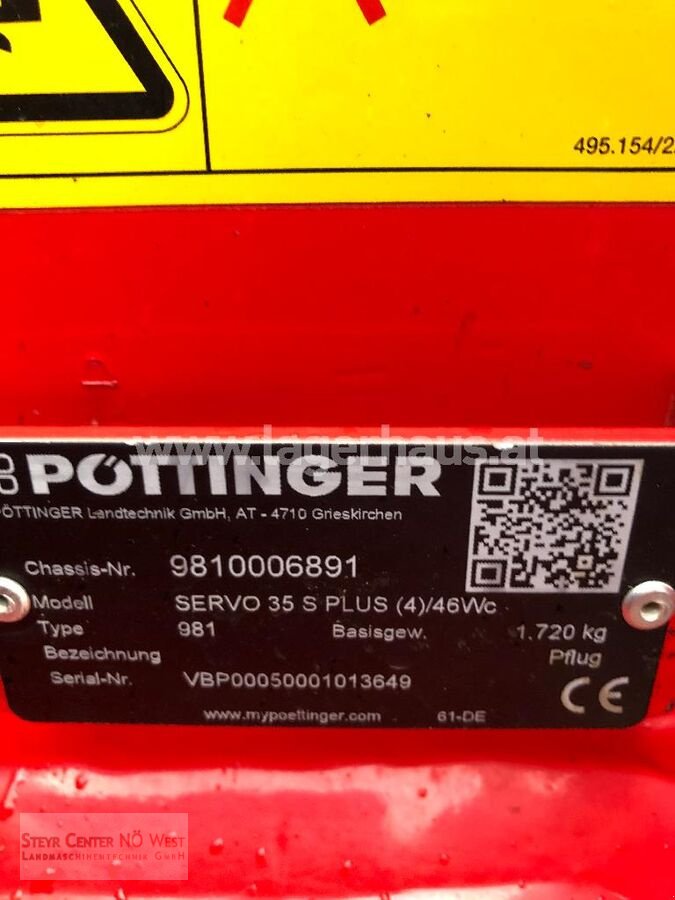 Pflug tip Pöttinger SERVO 35 S PLUS, Gebrauchtmaschine in Purgstall (Poză 6)