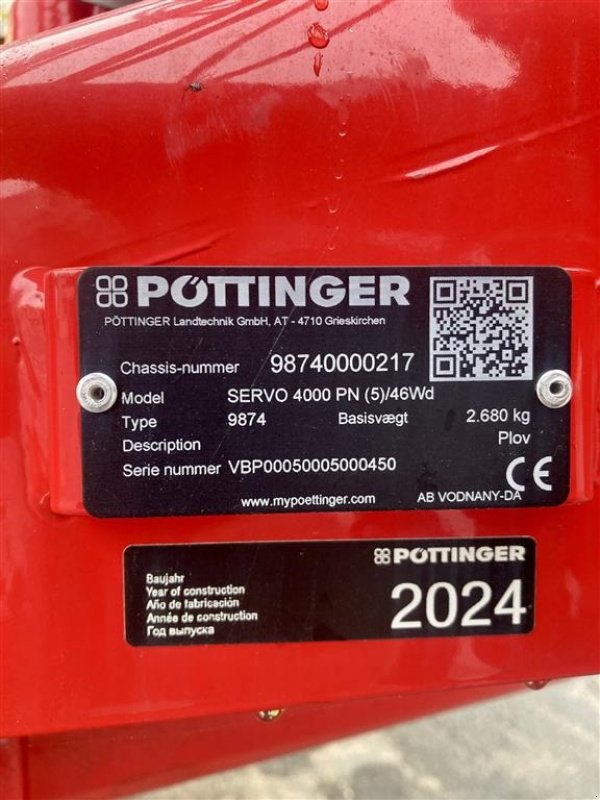 Pflug типа Pöttinger SERVO 4000 PN, Gebrauchtmaschine в Søllested (Фотография 3)