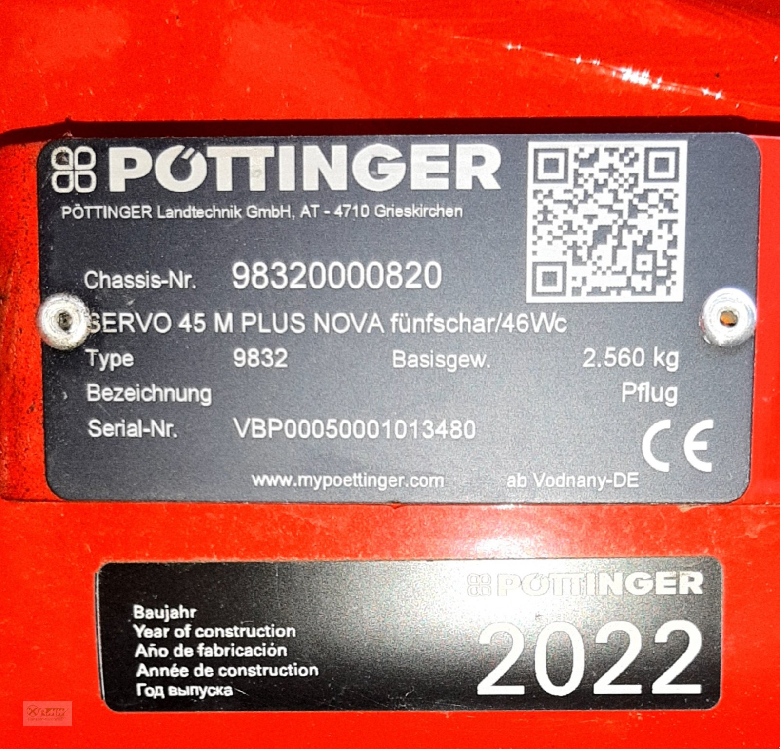 Pflug tip Pöttinger Servo 45 M Plus Nova, Neumaschine in Erbendorf (Poză 4)