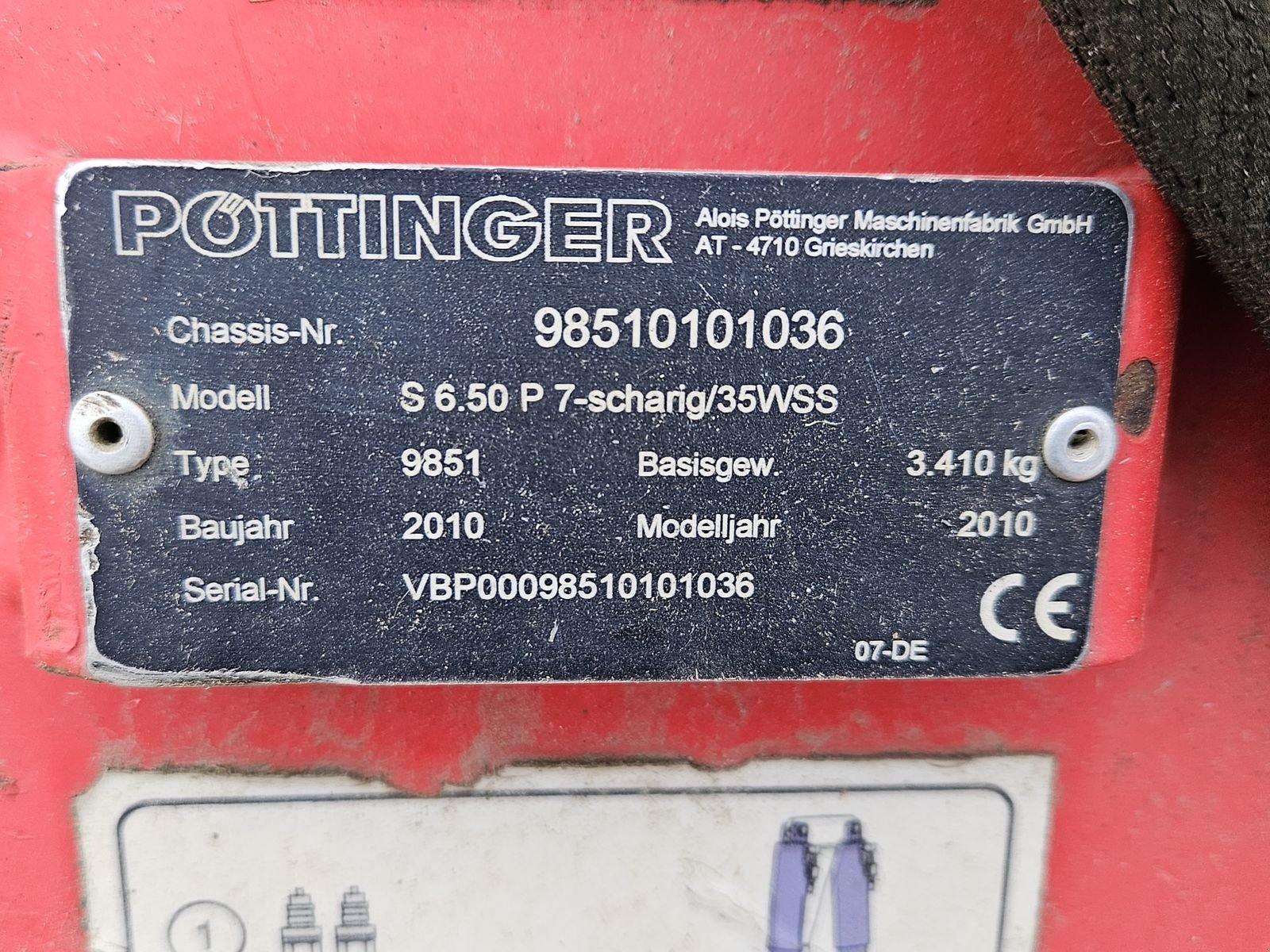 Pflug tip Pöttinger Servo 6.50 7 Schar, Gebrauchtmaschine in Sieget in der Wart (Poză 8)