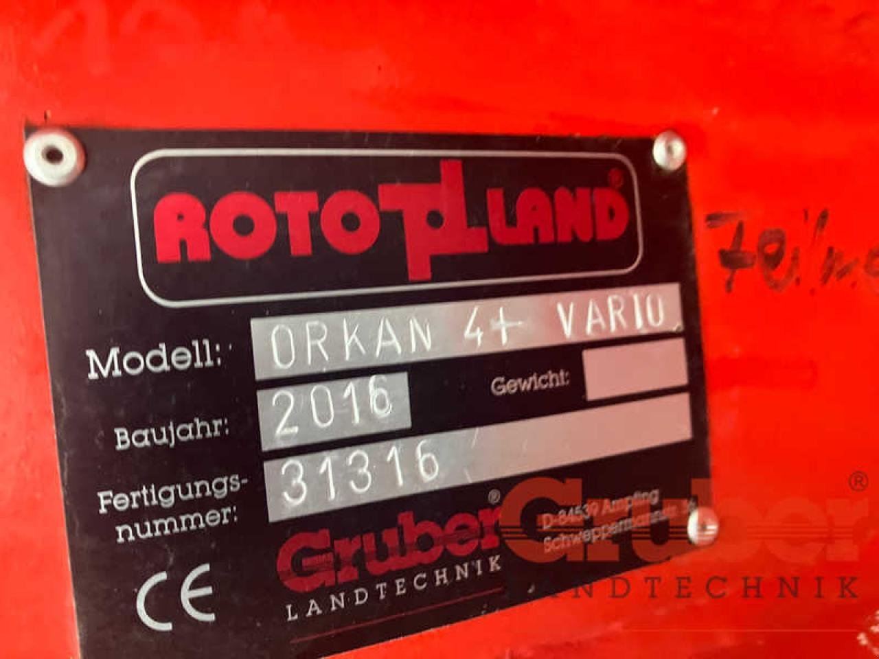 Pflug za tip Rotoland Orkan 5 Vario, Gebrauchtmaschine u Ampfing (Slika 9)