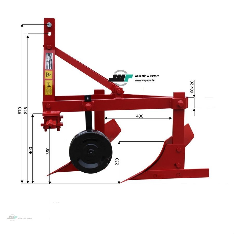 Pflug typu Sonstige Beetpflug 2-Schar 20 cm ab 16 PS, Neumaschine w Wesenberg (Zdjęcie 5)