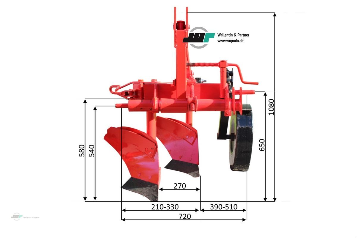 Pflug a típus Sonstige Beetpflug 2-scharig 25 cm, Neumaschine ekkor: Wesenberg (Kép 2)