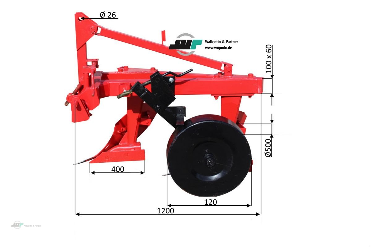 Pflug Türe ait Sonstige Beetpflug 2-scharig 25 cm, Neumaschine içinde Wesenberg (resim 3)