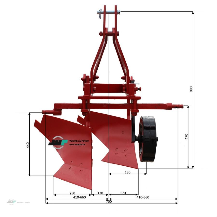 Pflug del tipo Sonstige Beetpflug Zweischarpflug 27 cm, Neumaschine In Wesenberg (Immagine 4)