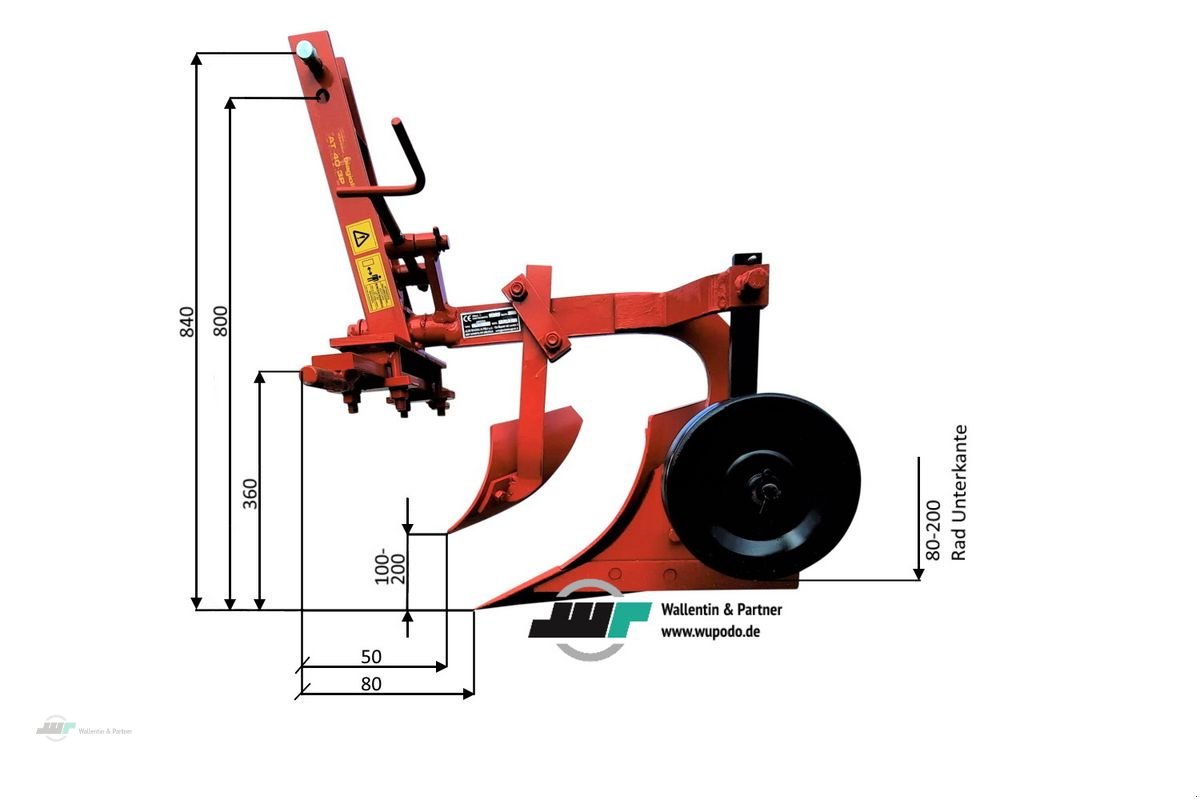 Pflug a típus Sonstige Einschar Beetpflug 20cm mit Vorschäler Beetpflug, Neumaschine ekkor: Wesenberg (Kép 2)