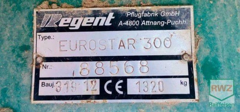 Pflug des Typs Sonstige Regent Eurostar 300 /-4 Schar, Gebrauchtmaschine in Saarburg (Bild 3)