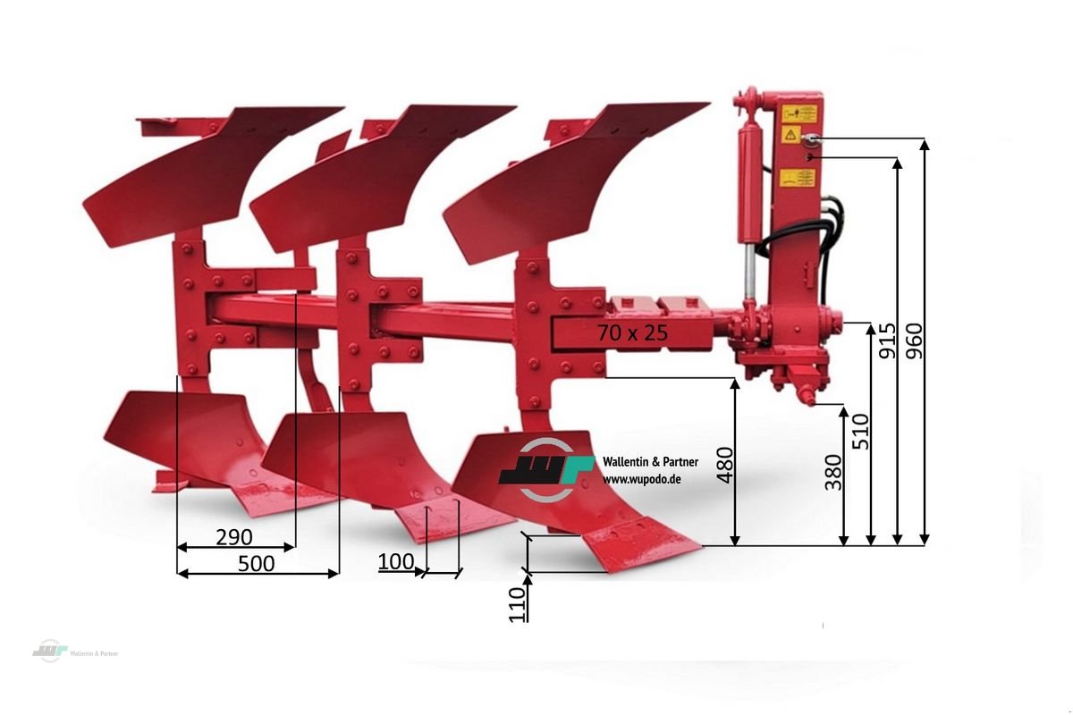 Pflug del tipo Sonstige Volldrehpflug 3-Schar ab 35 PS, Neumaschine en Wesenberg (Imagen 3)