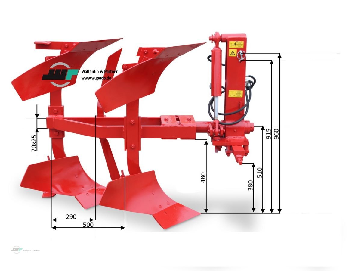 Pflug typu Sonstige Zweischar Volldrehpflug hydraulisch ab 30 PS, Neumaschine v Wesenberg (Obrázek 2)