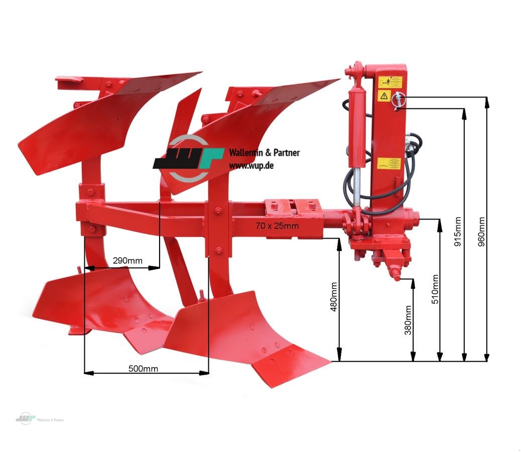 Pflug Türe ait Sonstige Zweischar Volldrehpflug hydraulisch ab 30 PS, Neumaschine içinde Wesenberg (resim 3)