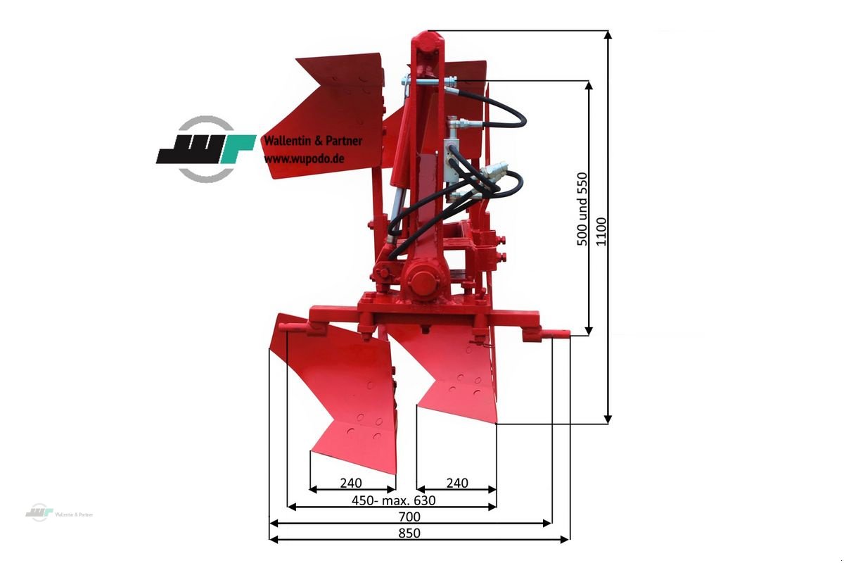 Pflug des Typs Sonstige Zweischar Volldrehpflug hydraulisch ab 30 PS, Neumaschine in Wesenberg (Bild 5)