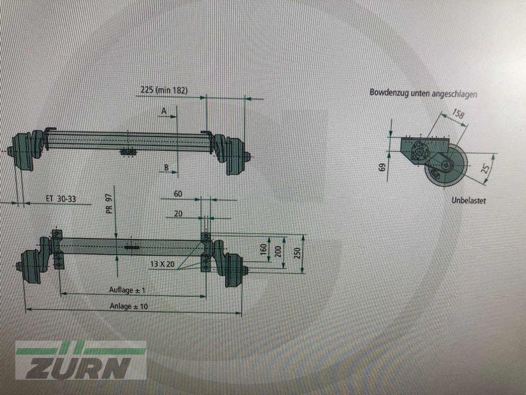 PKW-Anhänger tip Al-KO B 1200-6 Achse für Anhänger, Neumaschine in Kanzach (Poză 8)