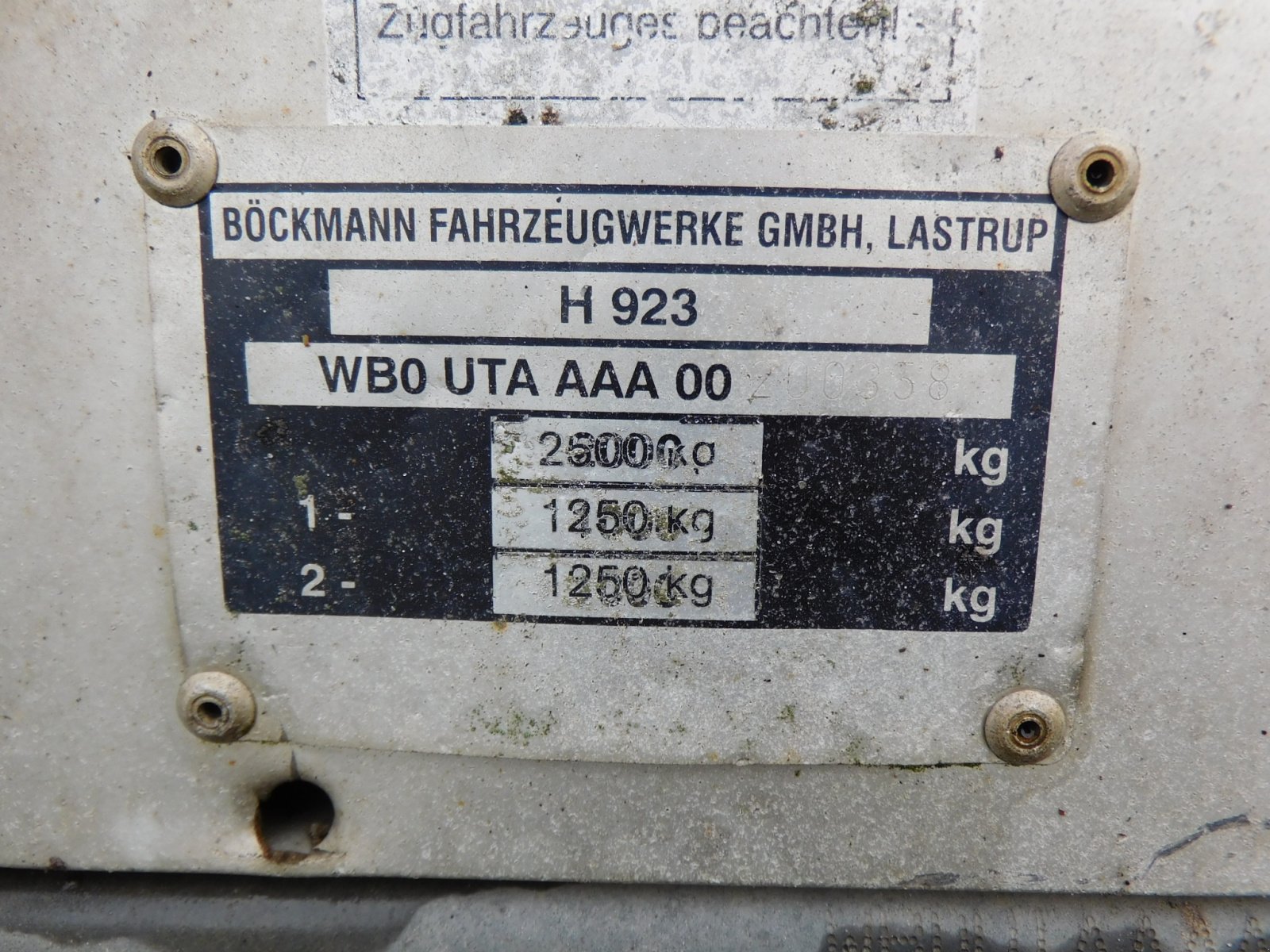 PKW-Anhänger типа Böckmann H 923 Tandemanhänger mit Einschubrampen, 400x200x20 cm, 2500 kg, Gebrauchtmaschine в Wagenfeld (Фотография 2)