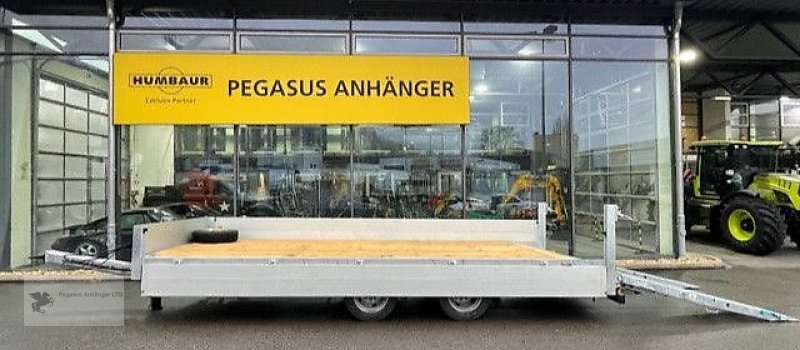 PKW-Anhänger Türe ait Humbaur HBTZ 136224 NEU Tandem Tieflader Alubordwände, Gebrauchtmaschine içinde Gevelsberg (resim 8)