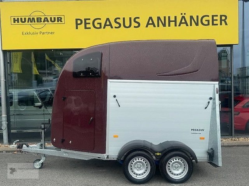 PKW-Anhänger Türe ait Humbaur Pegasus 2 Pferdeanhänger 2,4t SK Alu Sonderfarbe, Gebrauchtmaschine içinde Gevelsberg (resim 2)