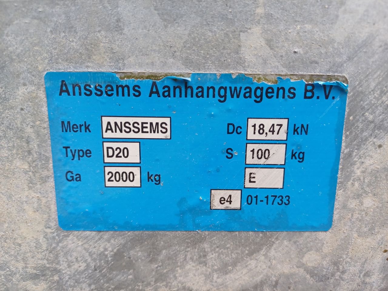 PKW-Anhänger du type Sonstige Annsems BSX 2, Gebrauchtmaschine en Terschuur (Photo 10)