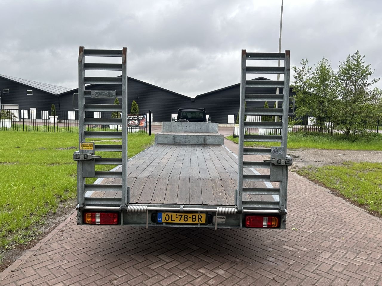 PKW-Anhänger van het type Sonstige be oplegger 10 ton semi dieplader VELDHUIZEN, Gebrauchtmaschine in Putten (Foto 6)