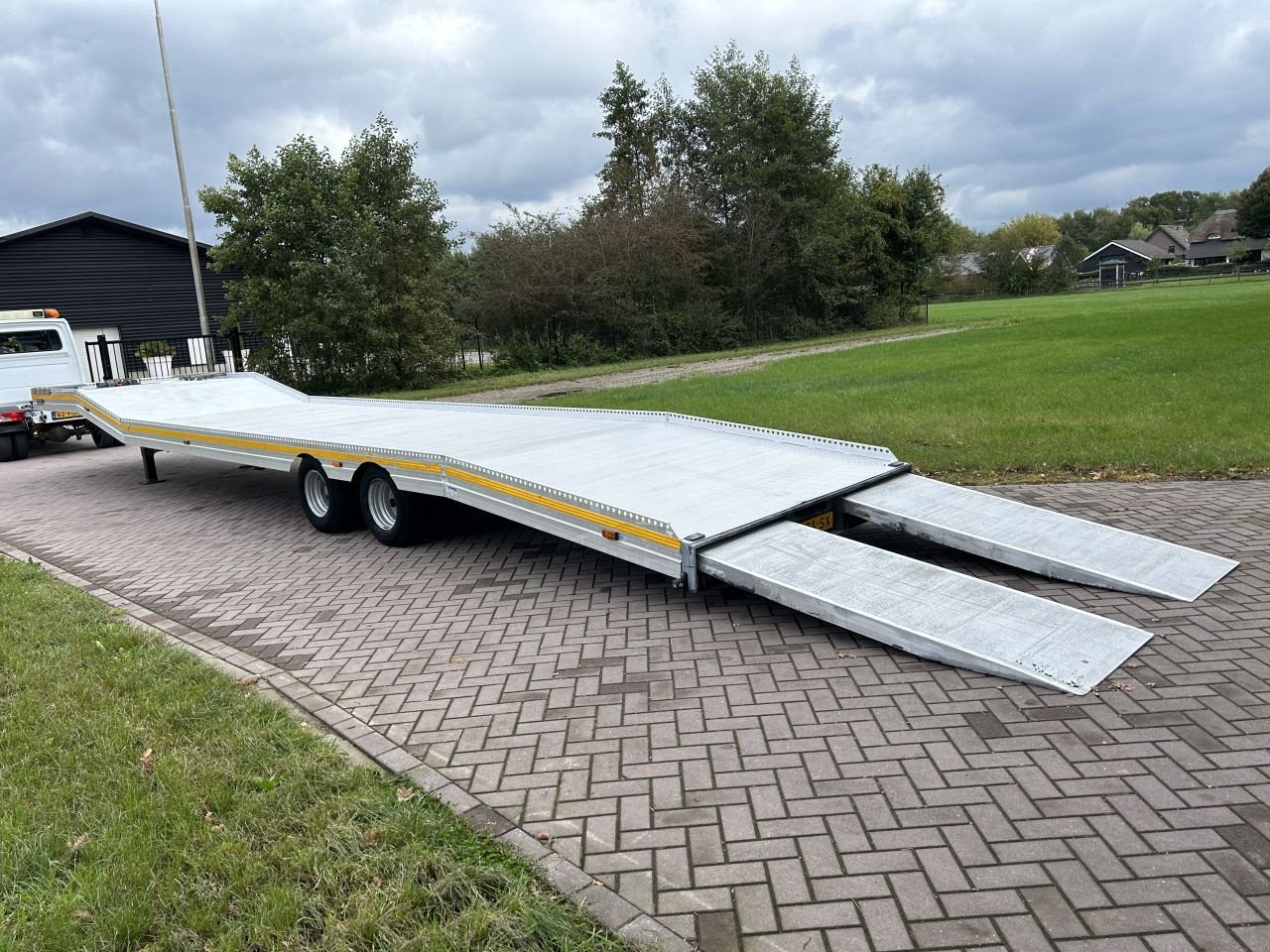 PKW-Anhänger Türe ait Sonstige be oplegger 10 ton VELDHUIZEN auto transporter met Ramsey lier, Gebrauchtmaschine içinde Putten (resim 9)