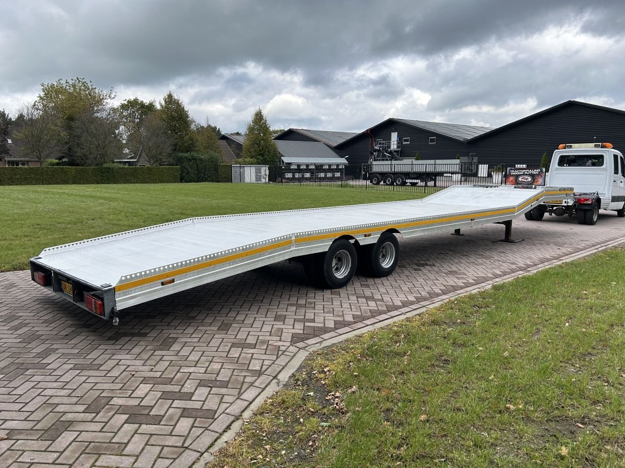 PKW-Anhänger Türe ait Sonstige be oplegger 10 ton VELDHUIZEN auto transporter met Ramsey lier, Gebrauchtmaschine içinde Putten (resim 5)