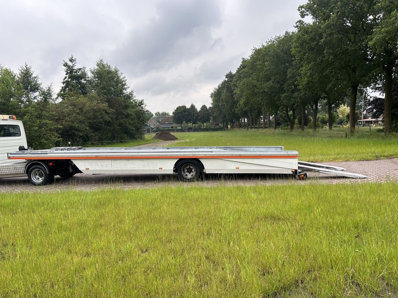 PKW-Anhänger typu Sonstige Be oplegger AUTO TRANSPORTER met stuur as (7 ton), Gebrauchtmaschine w Putten (Zdjęcie 2)