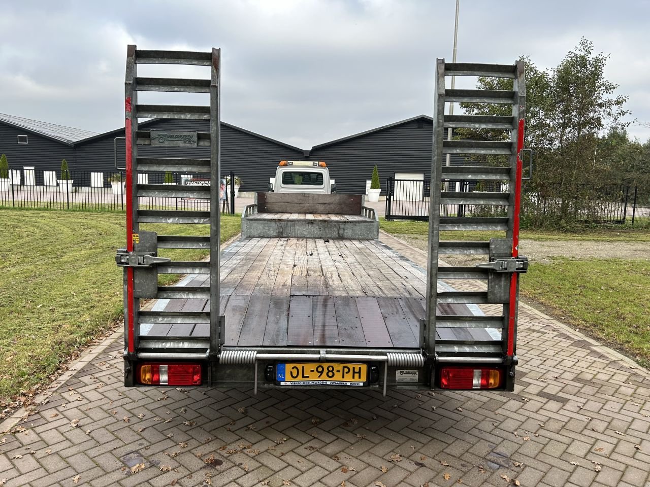 PKW-Anhänger van het type Sonstige be oplegger semi dieplader 10 ton VELDHUIZEN 2012, Gebrauchtmaschine in Putten (Foto 7)