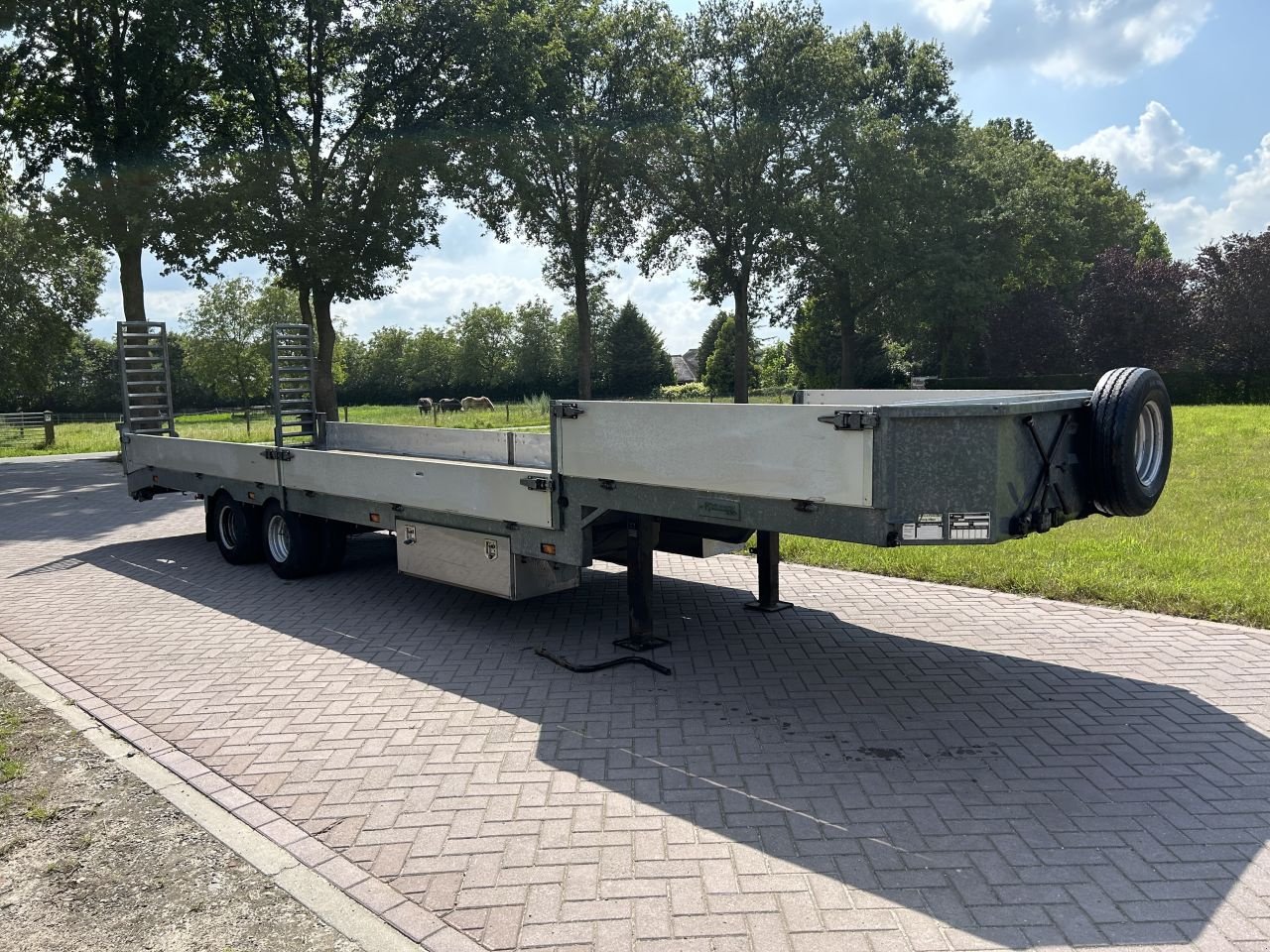 PKW-Anhänger des Typs Sonstige Be oplegger semi dieplader Veldhuizen 10 ton, Gebrauchtmaschine in Putten (Bild 5)