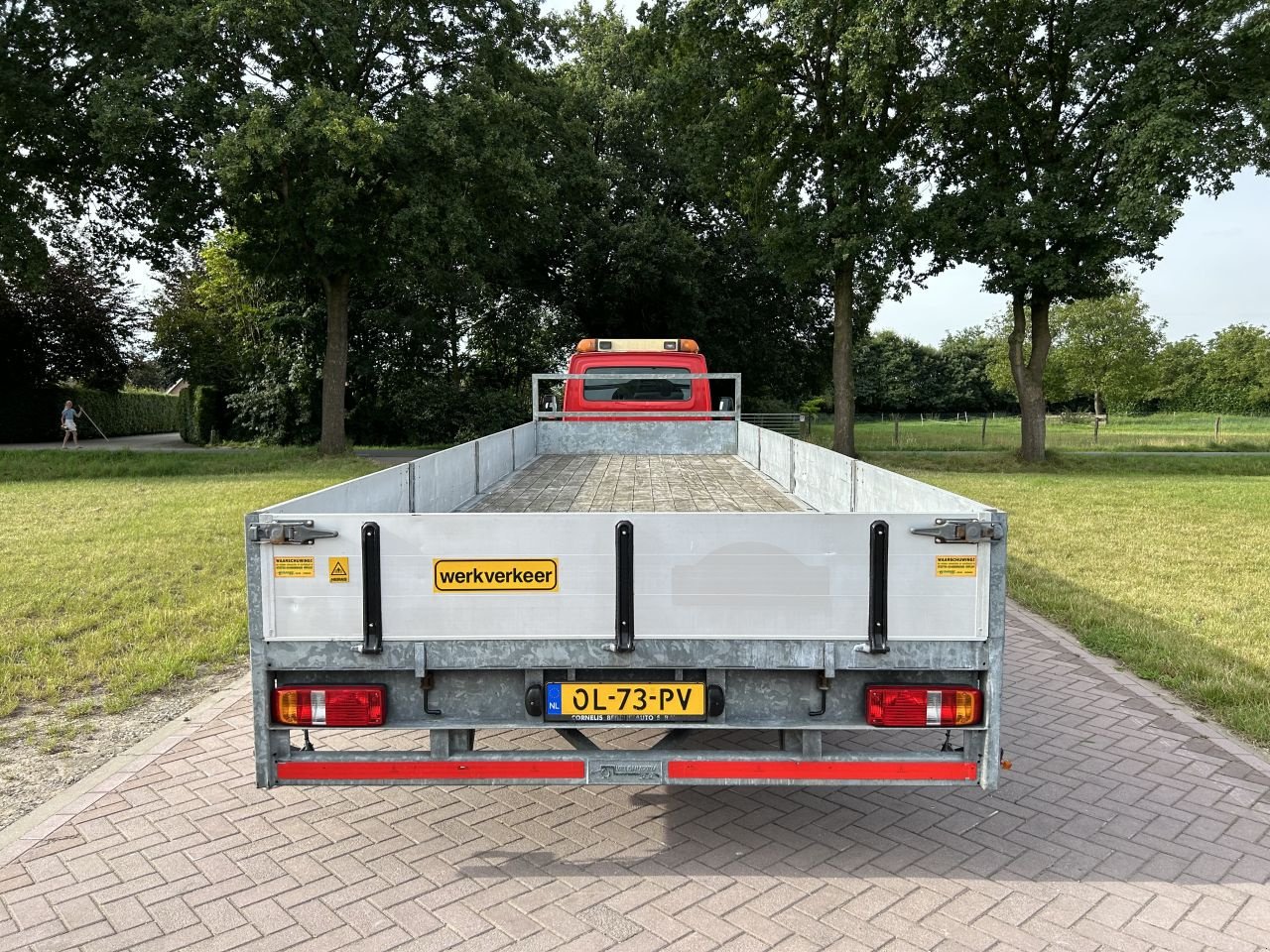 PKW-Anhänger of the type Sonstige be trekker Iveco Daily 35C17 - Jeeb-as vlakke oplegger, Gebrauchtmaschine in Putten (Picture 10)