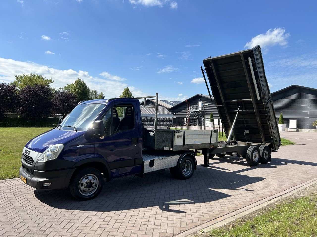 PKW-Anhänger del tipo Sonstige be trekker Iveco Daily 40C17 10 ton met Veldhuizen kipper, Gebrauchtmaschine en Putten (Imagen 5)