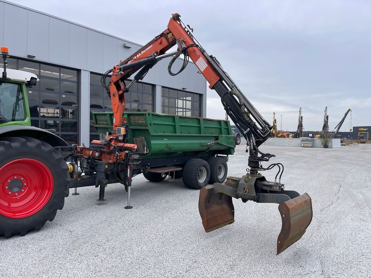 PKW-Anhänger des Typs Sonstige Jako Tiger 100 Jako Tiger 100 met Atlas kraan, Gebrauchtmaschine in Holten (Bild 2)