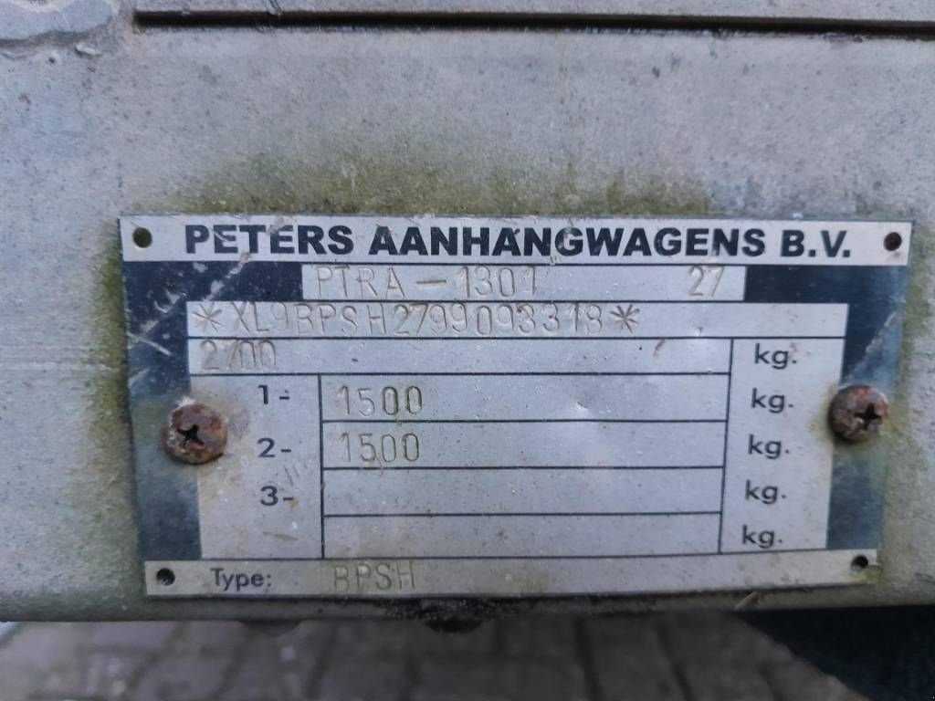 PKW-Anhänger typu Sonstige Peters Machinetransporter 2700KG oprijplaten transporter, Gebrauchtmaschine w Ederveen (Zdjęcie 4)