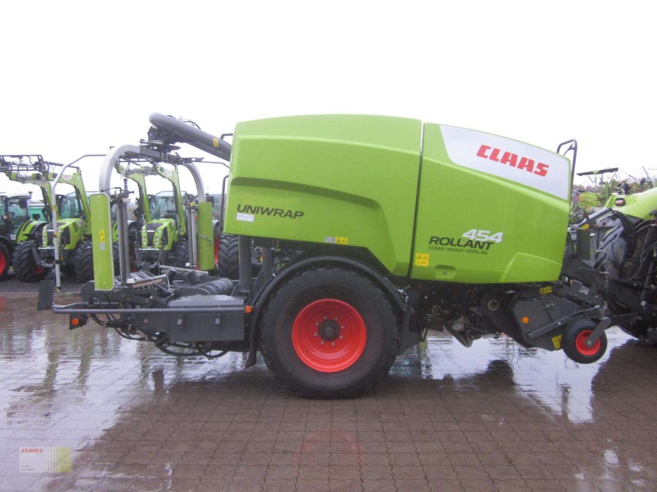 Press-/Wickelkombination van het type CLAAS ROLLANT 454 RC PRO UNIWRAP, Pressen-Wickler-Kombination, Mantelfolienbindung !, Gebrauchtmaschine in Ankum (Foto 7)