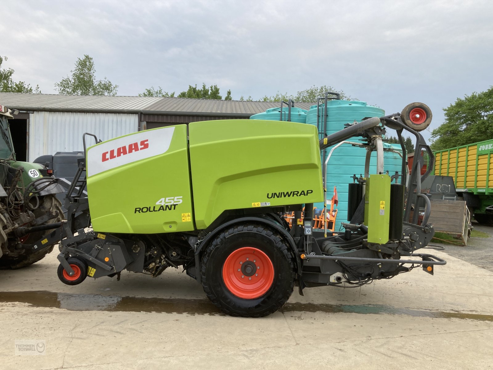 Press-/Wickelkombination tip CLAAS Rollant 455 Uniwrap, Gebrauchtmaschine in Crombach/St.Vith (Poză 1)