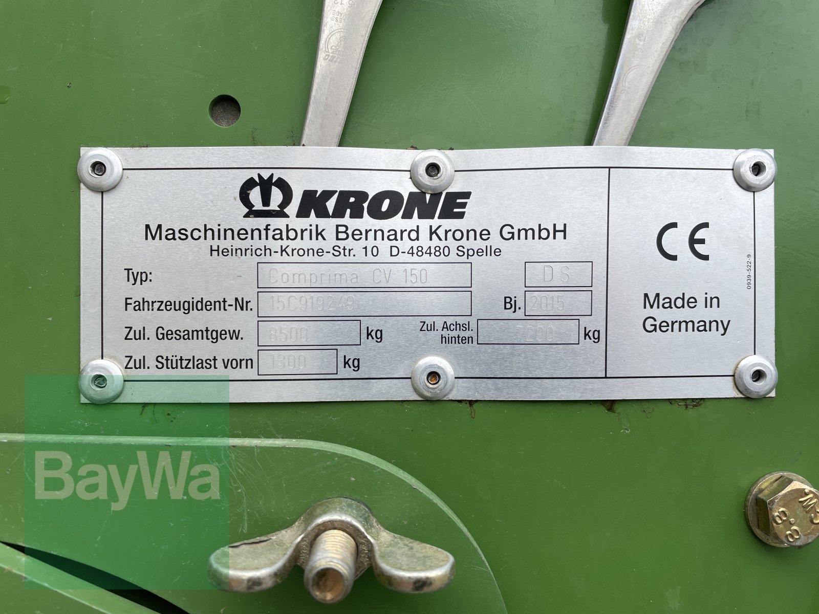 Press-/Wickelkombination tip Krone Comprima CV 150 XC, Gebrauchtmaschine in Bamberg (Poză 29)