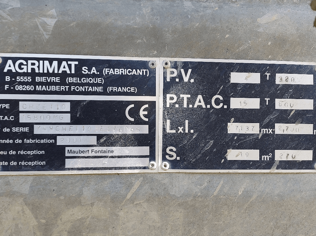 Pumpfass a típus Agrimat CHEE 110, Gebrauchtmaschine ekkor: ISIGNY-LE-BUAT (Kép 3)