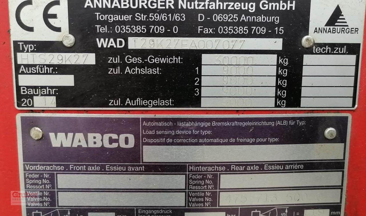 Pumpfass typu Annaburger HTS29K27, Gebrauchtmaschine w Elsnig (Zdjęcie 12)