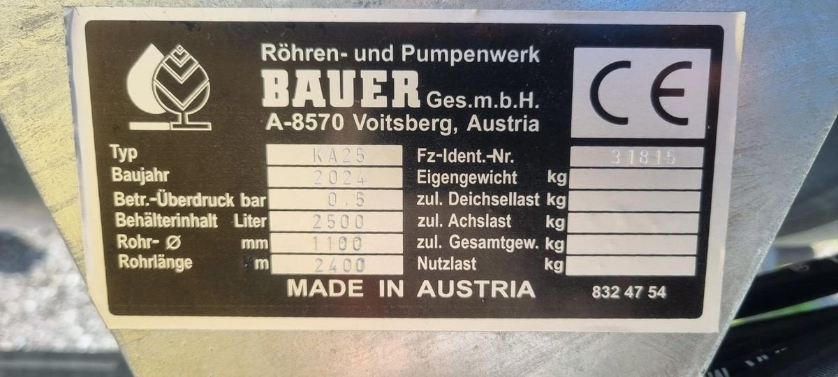 Pumpfass типа Bauer KA 25, Gebrauchtmaschine в Reith bei Kitzbühel (Фотография 5)