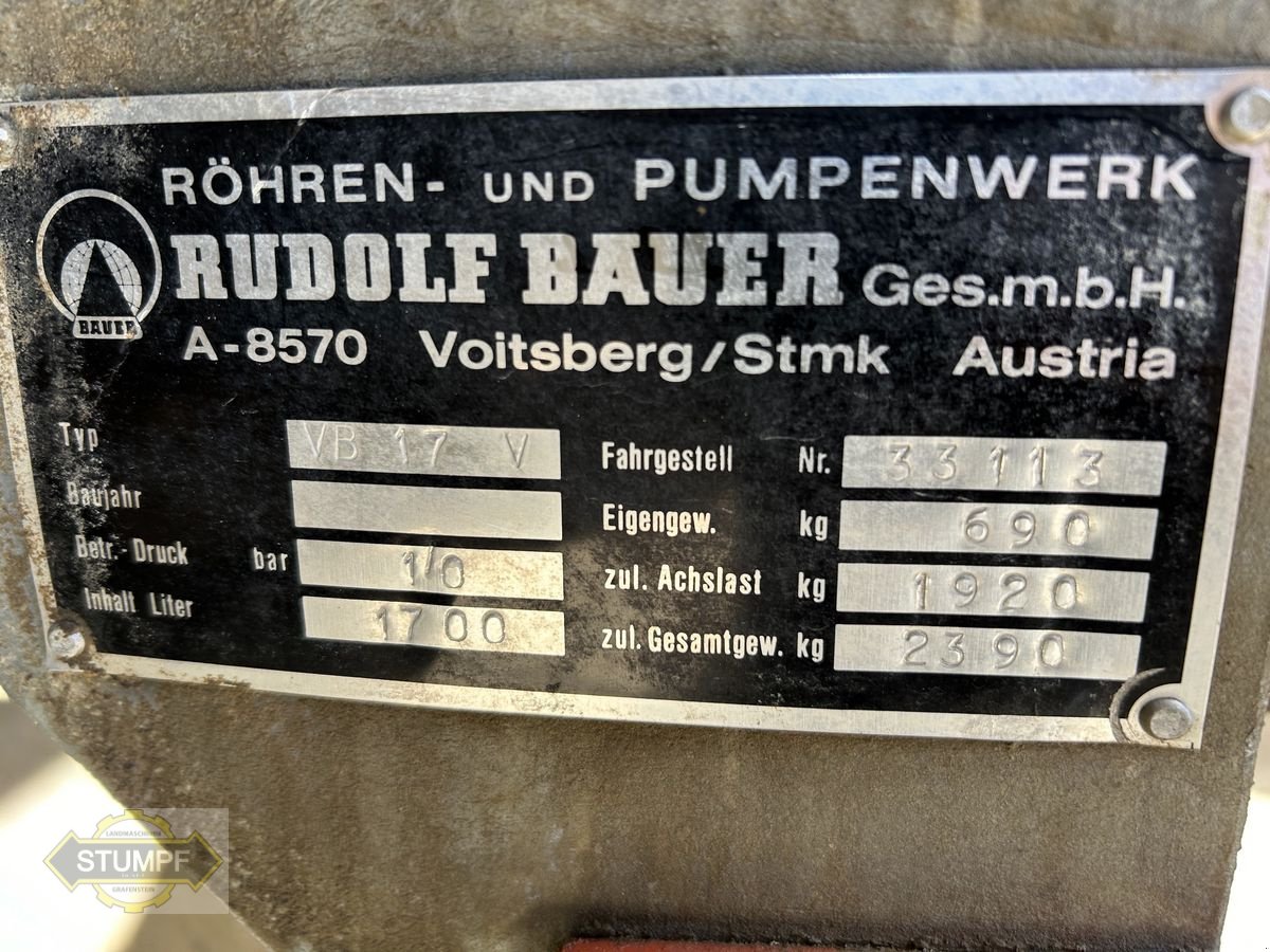 Pumpfass van het type Bauer Sonstiges, Gebrauchtmaschine in Grafenstein (Foto 5)